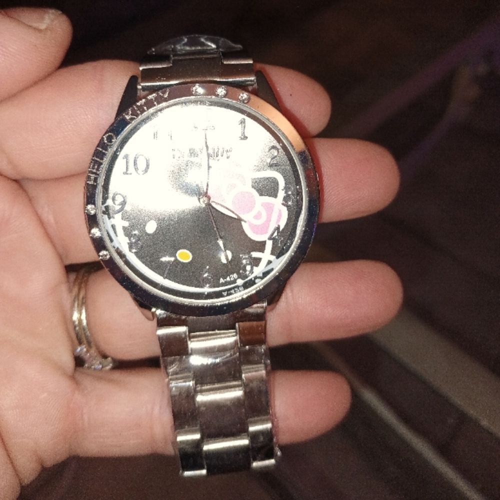Hello Kitty Silver Watch